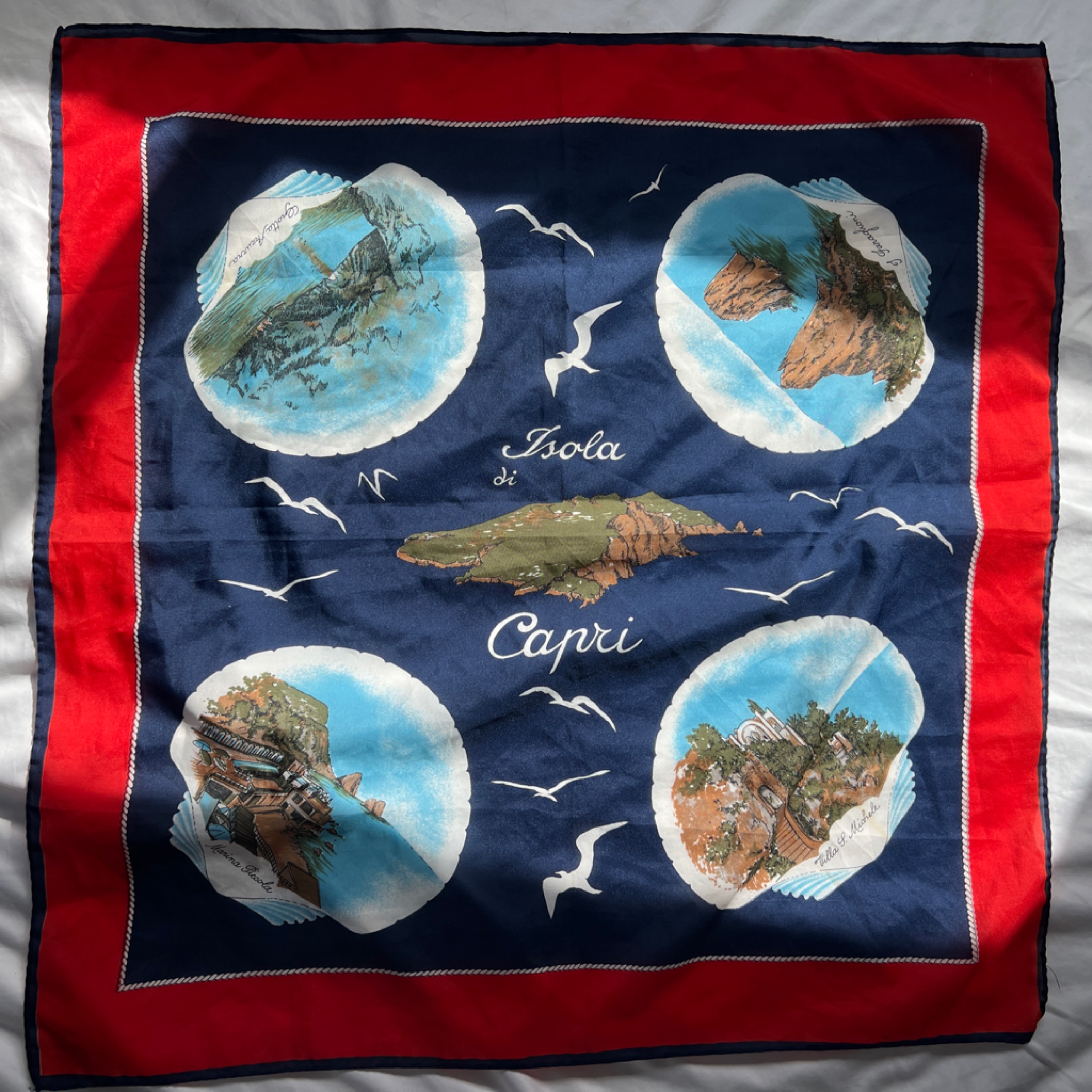 Scenes Of "Island Of Capri" Scarf
